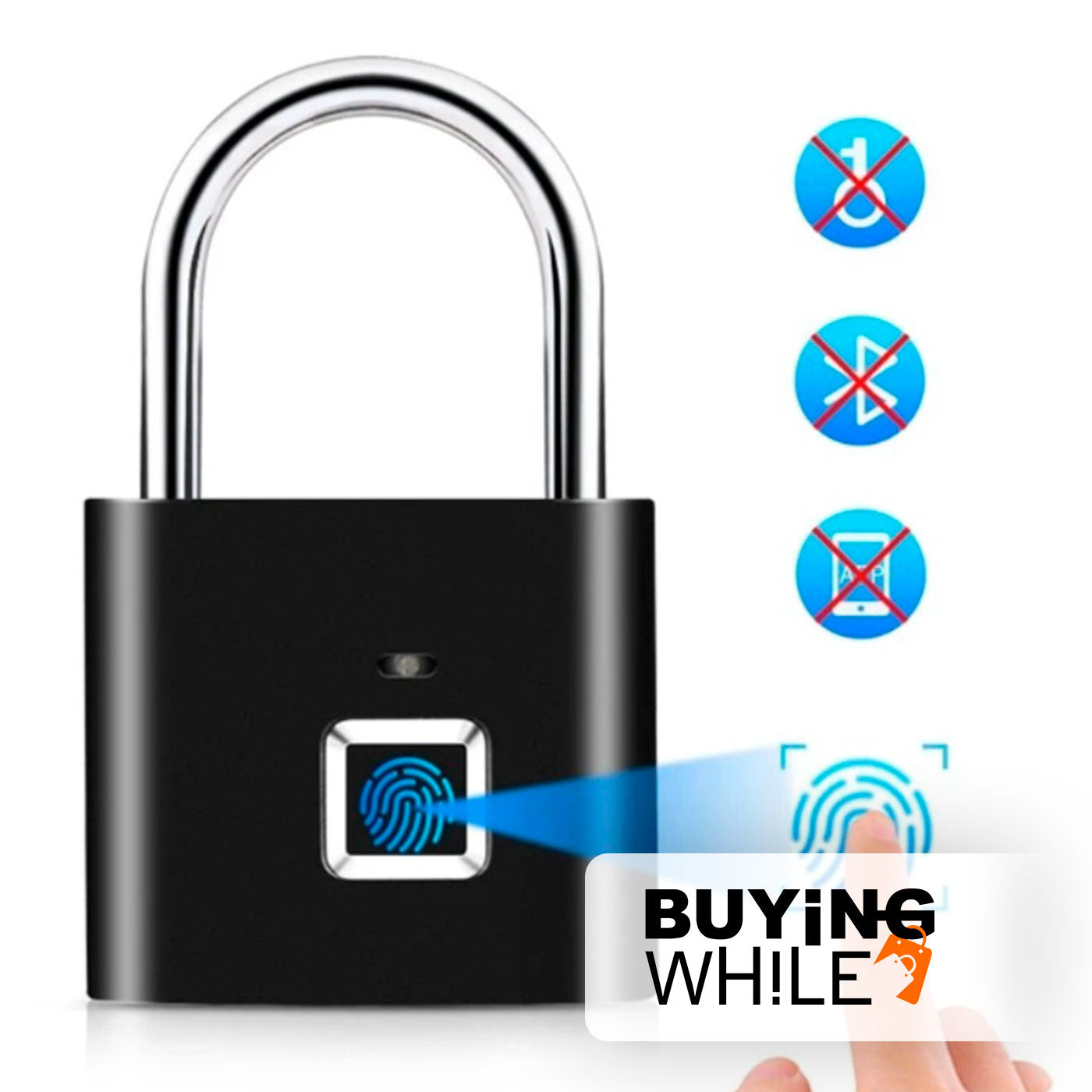 CANDADO CON HUELLA DIGITAL / FINGERPRINT PADLOCK®