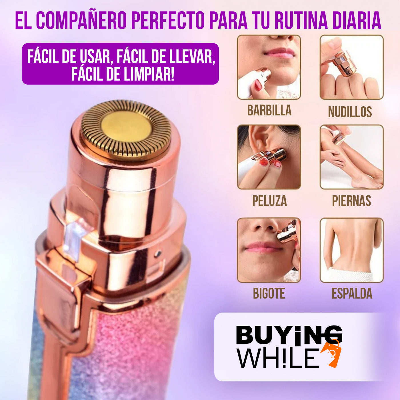 DEPILADOR FACIAL Y CEJAS 2 EN 1®